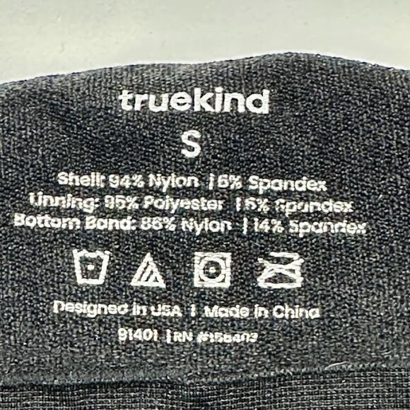 Truekind Bra Womens Small Black Everyday Throw On Wireless Bralette Padded - Picture 5 of 8